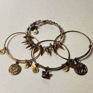 4pc Alex and Ani Energy Bracelets